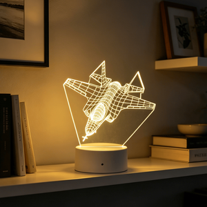 7 Kinds of Color Changing Airplane Acrylic 3d Led <b>Lights</b> <b>for</b> Children's Birthday Gift - Product Image 2