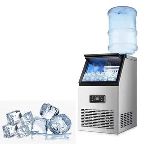 Petite machine à glace commerciale transfrontalière, machine à glace de bureau domestique automatique magasin de thé au lait 110V machine à glace de commerce extérieur/