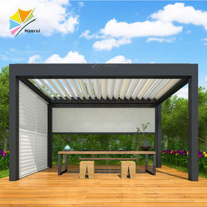 Cubierta <span class=keywords><strong>de</strong></span> <span class=keywords><strong>Patio</strong></span> Motorizada Personalizada <span class=keywords><strong>de</strong></span> <span class=keywords><strong>Lona</strong></span> con Cremallera, <span class=keywords><strong>Techo</strong></span> con Persianas y Pantallas Automáticas <span class=keywords><strong>para</strong></span> Pérgola - Product Image 5