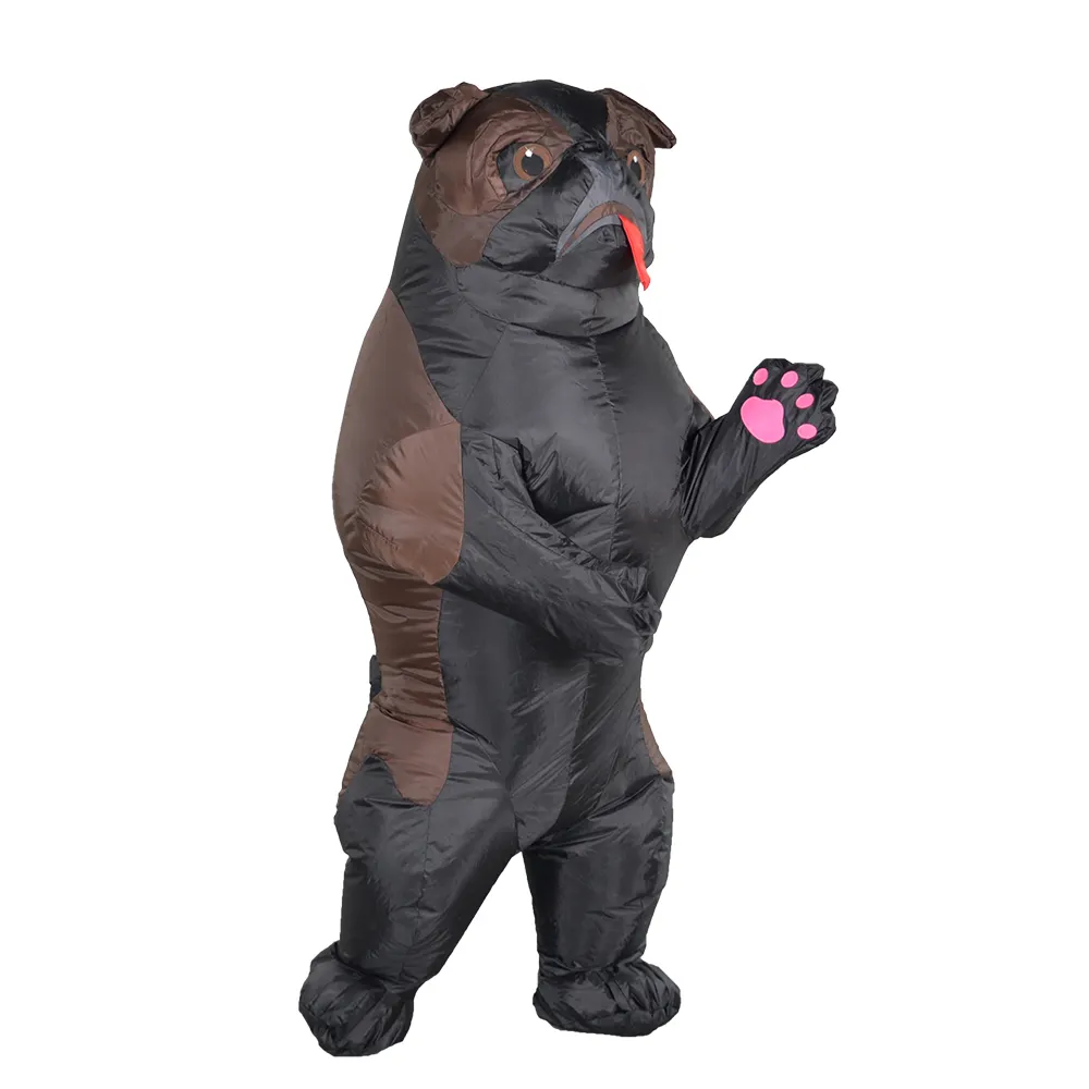 Nouveautés taille adulte bouledogue tissu imperméable gonflable Cosplay mascotte Costume pour Halloween