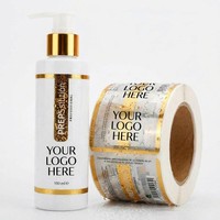 Étiquettes autocollantes personnalisées en vinyle imperméable pour emballage de bouteilles, impression de logo cosmétique sur mesure