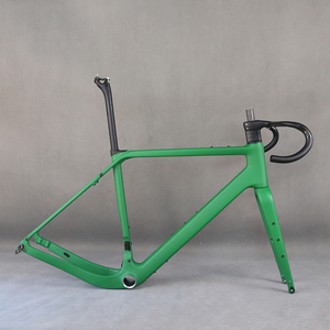 Carbon <b>Frame</b> Disc Gravel Bike Full Hidden Cable Part Carbon Fiber T1000 T4 700X50C Frameset <b>Paint</b> PT6182C GR048 - Product Image 1