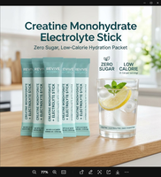 Poudres d'hydratation à la créatine faibles en calories, mélange de boisson électrolytique sans sucre pour le bien-être quotidien