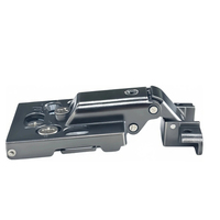 Charnière de meuble réglable 4D à 105 degrés, ultra-fine, en alliage de zinc, anti-rayures, pour porte à cadre en aluminium