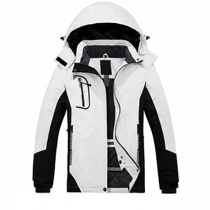 Abrigo impermeable a prueba de viento de alta calidad para mujer de talla grande/chaqueta de Montañismo ajustada transpirable opciones de tamaño aumentado - Product Image 1