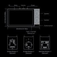 Nouveau panneau de commande central intelligent pour maison connectée Tuya 8 pouces avec écran tactile, Alexa intégré, passerelle ZigBee BLE Mesh PST-TAP08