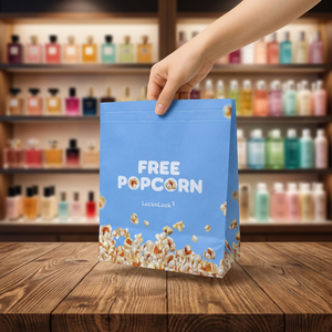 Bolsa de Regalo de Papel Resistente de Lujo Blanca con Asas de Cuerda de Algodón, Impresión Serigráfica, Bolsa Plana Estándar con Diseño de Pato de Dibujos Animados para Uso Comercial - Product Image 1