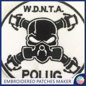 Sequenza di toppe per ricamo punk big iron <span class=keywords><strong>raider</strong></span> su coniglio per abbigliamento puff patch logo in gomma - Product Image 4