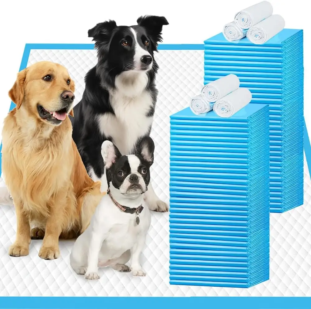 Auslaufschutz Einweg-Welpen-Großhandel preisgünstige biologisch abbaubare Pflege-Matte Hundedrin Welpen Haustier-Toilettenmatte Training Welpen-Bettwäsche