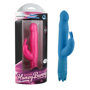Vibratore Honey Bunny a 10 Funzioni in Silicone e ABS, Impermeabile, Giocattolo Sessuale Femminile con Pulsazioni Multi-Velocità e Dildo a Gradazione - Product Image 2