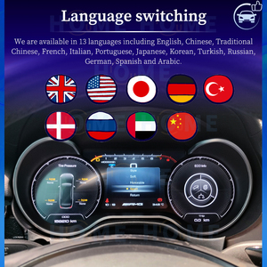 Compteur de vitesse LCD Virtual Instrument Cluster <span class=keywords><strong>CockPit</strong></span> pour Benz GLE W166 GLE450 <span class=keywords><strong>350</strong></span> AMG 2015 - 2019 Panneau de tableau de bord numérique - Product Image 5