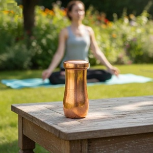 High Quality <b>Copper</b> Water Bottle Pure <b>Copper</b> <b>Cup</b> Type Design Premium Drinking Water Bottle Available at Competitive Price - Product Image 4