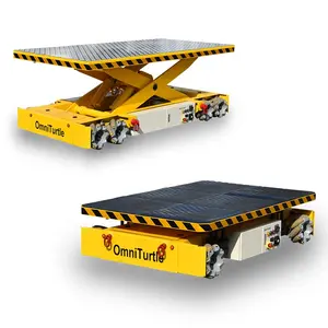 OmniTurtle 시리즈 0-100t 적재 능력 Mecanum 바퀴 창고 산업 로봇 물자 취급 장비