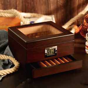 Mới xì gà Moisturizer hộp Tây Ban Nha Cedar Gỗ đàn Piano sơn công suất lớn Cuba xì gà trường hợp Humidor thiết lập với xì gà phụ kiện - Product Image 4