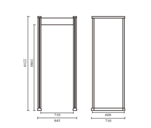 공장 직판 18존 아치형 보안 게이트형 금속탐지기 고감도 바디 스캐너 (야외용) - Product Image 2