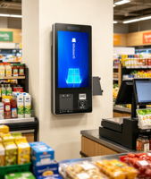 Kiosco de Autoservicio con Pantalla Táctil Múltiple para Restaurantes, Sistema Android/Windows 10, Kiosco LCD con Terminal para Tarjetas de Crédito