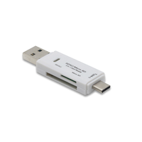 Lecteur de cartes multifonction OTG en gros d'usine, cartes TF/SD, USB 2.0, cinq-en-un, exclusif, transfrontalier, externe pour téléphone portable