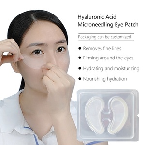 Masque Patchs Oculaires Dissolvants à Micro-aiguilles Grande Taille Véganes Marque Privée Cernes Poches Rides Fines Raffermissant Hydratant OEM - Product Image 2