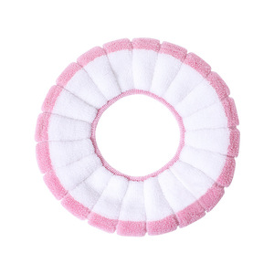 Housse de siège de toilette en peluche d'hiver, coussin épais et doux pour salle de bain, utilisation automne et hiver, gris, vert, bleu, rose, matériau polyester - Product Image 5