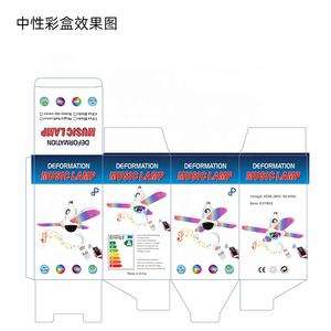 Mini lámpara de bola mágica de 3 hojas para música, altavoz de sonido estéreo, luz ambiental para fiesta con Control remoto, color azul, CPH-002 - Product Image 6