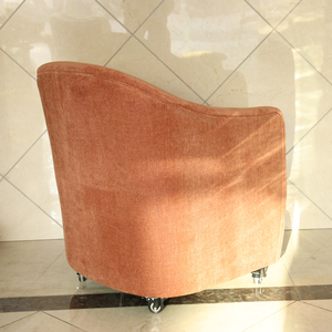 Sillón moderno de terciopelo monoplaza <span class=keywords><strong>con</strong></span> <span class=keywords><strong>ruedas</strong></span> <span class=keywords><strong>reclinable</strong></span> cómodo para el hogar, comedor, hotel u oficina para uso en Cafetería - Product Image 5