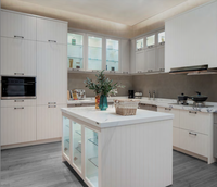 Îlot de cuisine modulaire personnalisé, comptoir, design de meuble moderne, matériaux écologiques pour projets résidentiels et commerciaux