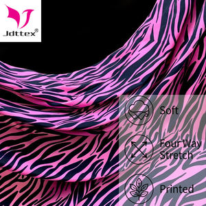 Tissu tricoté en nylon et élasthanne à séchage rapide avec imprimé numérique personnalisé motif zèbre pour <span class=keywords><strong>maillot</strong></span> de <span class=keywords><strong>bain</strong></span> - Product Image 2