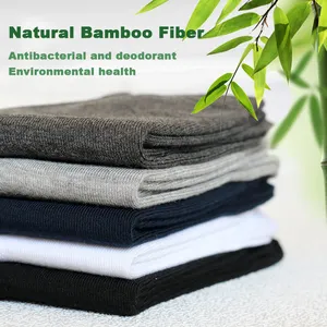 Calcetines de fibra de bambú para hombre y mujer, calcetín Unisex de alta calidad, informal, ecológico, tejido para diabéticos, venta al por mayor