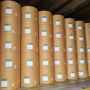 Giấy Kraft đơn lớp, nguyên liệu hoàn toàn từ bột gỗ, màu tự nhiên, phủ tinh bột - in ống đồng, giấy nền tương thích với thực phẩm và may mặc - Product Image 6