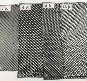 Tissu en fibre de carbone tissé haute performance et haute résistance 3k 200gsm sergé uni - Product Image 5