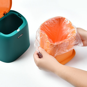 Cubo de basura de escritorio Sanbei para niños, con botón de apertura, para dormitorio o escuela, diseño colorido, tipo vertical - Product Image 3