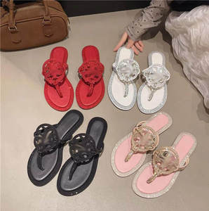 Chanclas <span class=keywords><strong>de</strong></span> Piel Sintética Ligeras y Transpirables para Mujer, Sandalias Planas Casuales <span class=keywords><strong>de</strong></span> Verano, Chanclas para Mujer, Sandalias Femme - Product Image 3