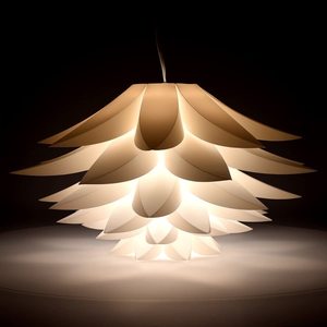 Nicro Custom Japanese Style Home Creative Hanging Art Lightning Paper lampade a sospensione fiore di loto paralume Puzzle paralume - Product Image 2