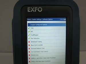 EXFO MaxTester 610 เครื่องทดสอบทองแดง TDRRFL พร้อมสาย MAX-610 มือสอง ผลิตในแคนาดา - Product Image 5
