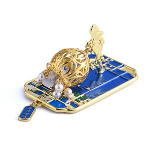 Cadeau souvenir chinois, design créatif, décorations rondes 3D, aimant de réfrigérateur tendance - Product Image 2