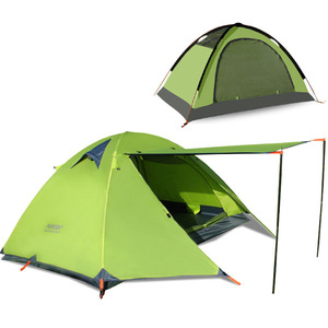 Tente de camping FlyTop pour 2-3 personnes, double couche, imperméable, avec poteaux en aluminium, pour l'hiver et la montagne - Product Image 3