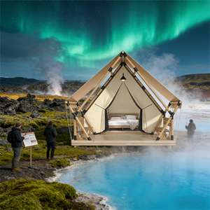 Tienda de caza a prueba de tormentas | Refugio ultraligero resistente al <span class=keywords><strong>viento</strong></span> | Tente de camuflaje Nomad Pro para bosque/montaña/tundra - Product Image 4