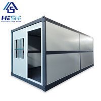 Normes locales Petite maison mobile pliante préfabriquée à vendre Structure en acier Maison préfabriquée en conteneur pliable