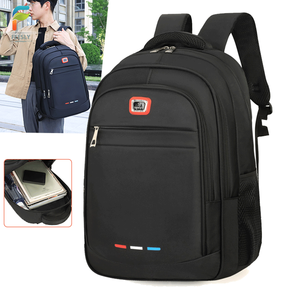 Stylish Large Capacity Polyester Waterproof Laptop <b>Backpack</b> <b>Simple</b> Design Zipper Durable Shockproof for Students School Use - Product Image 1