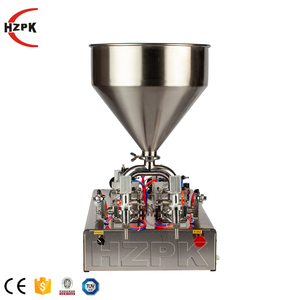 Machine de remplissage HZPK à 2 têtes pour pâtes, jus, eau, huile, lait en bouteilles plastiques et bocaux en verre - Product Image 6