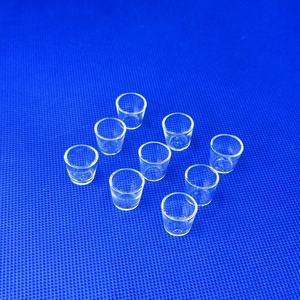 بوتقة كوارتز شفافة عالية النقاء مقاومة للحرارة بتقنية CNC، بوتقة كوارتز صغيرة للتسخين المخبري - Product Image 4