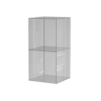 Meuble de rangement moderne à deux niveaux pour salle à manger et salon, avec étagère et présentoir au sol pour petit espace d'entrée