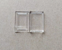 Boîte cadeau de collection, capsule hermétique pour barre métallique rectangulaire de 1 gramme, étui en plastique transparent, dimensions intérieures environ 15*8*1 MM