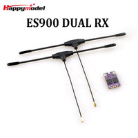 Récepteur HappyModel ES900 DUAL RX ELRS Diversity 915MHz / 868MHz avec TCXO intégré pour avions RC, drones FPV longue portée, pièces DIY