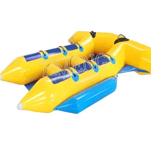 0.9Mm PVC Nước Vui Trò Chơi PVC 10 Chỗ Ngồi Inflatable Flying Fish Banana Boat Để Bán