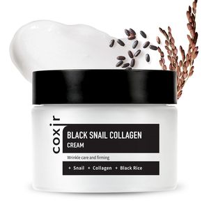Crème au collagène d'escargot noir 50ml, hydratant léger, crème visage coréenne, mucine d'escargot, peptides, pour femmes, tous types de peau - Product Image 1