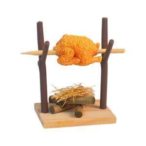 Modelo de Pollo Asado en Miniatura para Casa de Muñecas, Mini Picnic al Aire Libre - Product Image 3