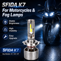 SFIDA K7 - Fabricante y Proveedor de Faros Delanteros LED H1 Súper Brillantes para Automóviles, Bombilla de 150 W, Aleación de Zinc, 15000 LM, Cuatro Tubos de Cobre