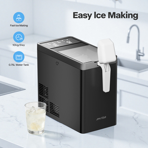 Máquina de Hielo Automática para el Hogar, Portátil, Produce 26.5 lb de Hielo en 24 Horas, 1 Año de Garantía, Ji-a01a, Máquina de Hielo en Forma de Bala - Product Image 3