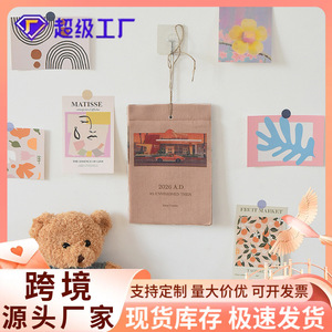 Qingqian Fabric Calendar Month View English Cotton Wall Calendar Rectangle New Year <b>Decor</b> 2026 - Product Image 5